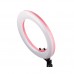 18 inch LED Ring Light Dimmable SMD 48W 3200K-5600K Bi-Color Video Light w/Phone Holder Makeup Mirror CRI 95+   