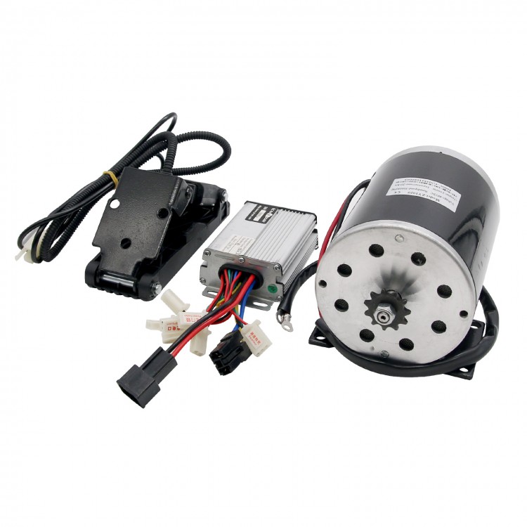 36V 1000W DC Electric Motor w/ Base Speed Controller & Foot Pedal Throttle UK 