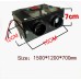 12V 400W Car Defroster Car Heater Fan 2 Air Outlet 80℃ Winter Warmer for RV Motorhome Trailer Truck