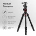 TM2515T DSLR Camera Tripod Professional Horizontal Aluminum Tripod for Canon Nikon DSLR Camera    