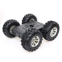 4WD Smart Robot Car Chassis Kit for Arduino Aluminum Alloy Wheels + 12V High-Power Motors C3