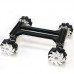 4WD Smart RC Car Chassis with 12V 300RPM High-Power Motors Large Load Capacity Assembly Needed Black