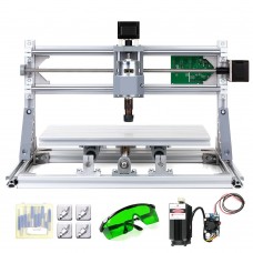 Mini CNC Engraving Machine Laser Engraver 300*180*45mm CNC3018 GRBL Unfinished 3018ER+5.5W Laser          