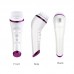 Ultrasonic Electrical Facial Cleansing Brush Rechargeable Waterproof Facial Beauty Massager Purple 