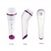 Ultrasonic Electrical Facial Cleansing Brush Rechargeable Waterproof Facial Beauty Massager Purple 