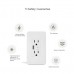 WiFi Wall Socket Smart USB Wall Outlet APP Control Voice Control For Amazon Alexa Google Assistant 