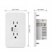 WiFi Wall Socket Smart USB Wall Outlet APP Control Voice Control For Amazon Alexa Google Assistant 