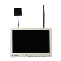 AOMWAY FPV 10.1" LCD HD Screen Monitor with 40CH 5.8G Wireless Receiver DVR 1920*1200