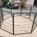 31.5'' Dog Playpen Dog Exercise Pen Dog Kennel Fence w/Door 8 Panel Outdoor Indoor 60 x 80cm