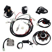 ATV Wiring Harness Full Electrics Wiring Harness Kit ATV QUAD 150/200/250CC Stator CDI
