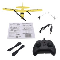 2CH Glider Airplane with Remote Controller Mini RC Airplane Great Gift Toys for Kids Children FX803