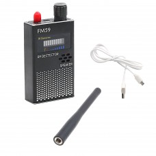 Anti-Spy GPS RF Signal Detector Hidden Camera GSM SPY Bug Detector 1MHz-8000MHz FM59 