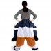 Unisex Piggy Back Costume Adult Carry Me Costume Adult Bavarian Beer Guy Costume Halloween Party 