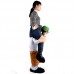 Unisex Piggy Back Costume Adult Carry Me Costume Adult Bavarian Beer Guy Costume Halloween Party 