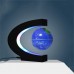 3'' Magnetic Levitation Floating Globe World Map C Shape with LED Light 3Inch Blue Globe   