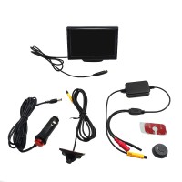 Car Rear View Backup Camera Night Version Wireless Car Rear View Camera 5'' Monitor      