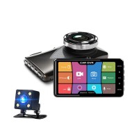 4'' Dual Car Dash Cam Front Rear Car DVR Camera Video Recorder Night Version Touch Screen B402CM 