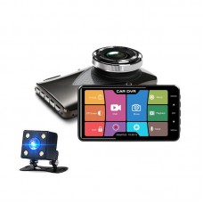 4'' Dual Car Dash Cam Front Rear Car DVR Camera Video Recorder Night Version Touch Screen B402CM 