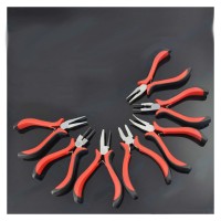 8pcs Mini Pliers 4.5Inch Jewelers Pliers w/Storage Bag for Fishing Jewelry Making Beading Wire DIY 
