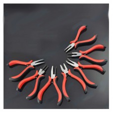 8pcs Mini Pliers 4.5Inch Jewelers Pliers w/Storage Bag for Fishing Jewelry Making Beading Wire DIY 