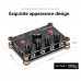 4-Channel Headphone Amplifier Splitter Independent Volume Control Master Volume Control P14 Black