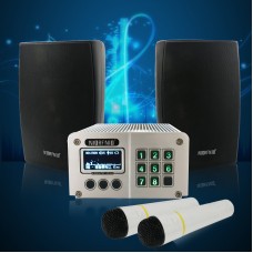 NIO-CD1000 FM Broadcast Transmitter Kit Main Host with Two Wireless Microphones & Two Speakers