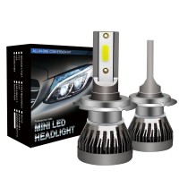 LED Headlight Bulbs H7 Car Headlight Bulbs COB Waterproof 6000K 36W/Pair MINI1-H7