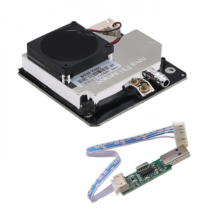 PM2.5 PM10 High Precision Air Particle Concentration Laser Dust Detection Sensor,resolution of 0.3ug/m3,PM Sensor PM2.5 Air Quality Detection Sensor Module SDS011