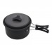 4-5 Person Camping Cookware Set Aluminum Camping Pot Set For Cooking Tableware