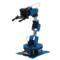 6DOF Robot Arm 6-Axis Aluminum Robotic Arm with Servos Ready to Use Finished Standard Version      