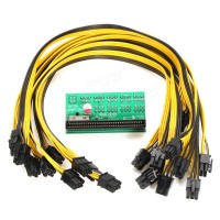 DPS-1200FB/QB A Power Supply Breakout Board Adapter with 10 Cables 6pin for Ethereum Mining               