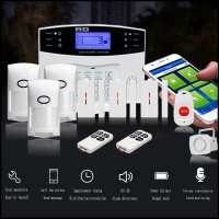 GSM Alarm Security System Wireless Home Security Alarm SOS Button Door Sensor Volume Recognition Kit 