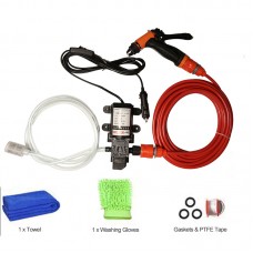 12V High Pressure Car Washer Portable Car Washer Machine Water Gun Pump Cleaner Car Care Package 1 