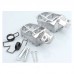 Footrest Foot Pegs Foot Pedals for Yamaha PW50 PW80 TW200 Kids Dirt Bikes Silver 