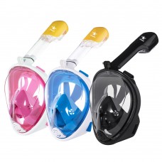 Dry Full Face Snorkel Mask Kids Adult Anti-Fog Swimming Diving Mask Action Camera Mount Classic Style