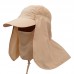 Outdoor Sun Hat with Neck Flap for Men 360° UV Protection Removable Neck Flap Fishing Hunting Hiking 