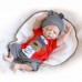 23'' NPK Reborn Baby Dolls Silicone Full Body Sleeping Doll Soft Vinyl Lifelike Newborn Boy