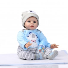 22Inch NPK Reborn Baby Dolls Silicone Soft Newborn Baby Boy Christmas Toys Gift 9042-2    