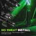 2pcs 5FT/1.5M RGB LED Whip 360° Spiral & Quick Release Base Remote Control for ATV UTV NA101