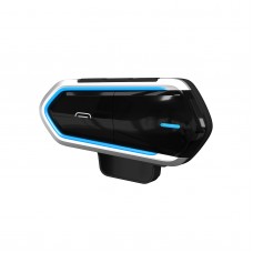 Motorcycle Helmet Bluetooth Headset Waterproof Rechargeable Handsfree Call Music FM Radio QTB35        