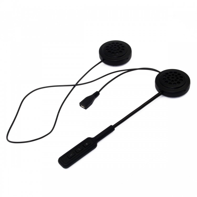 Motorcycle Helmet Bluetooth Headset BT 4.1 Dual Stereo Speaker Answer