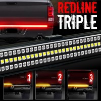 48'' LED Tailgate Light Bar Sequential Turn Signal Break Rear LED Strip for Pickup Truck Wrangler 