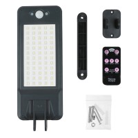 60 LED Solar Motion Sensor Light Outdoor Remote Control Waterproof Adjustable Three Modes for Garden 