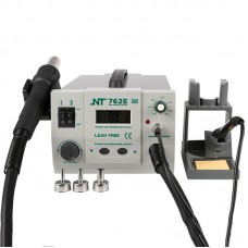 NT-762E 2 in 1 BGA Lead-free Adjustable Hot Air Rework Station Soldering iron digtal screen 750W For CPU PCB