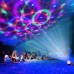 16-Color LED Stage Lights Bluetooth Speaker Crystal Magic Ball Light Remote Control USB 5V