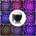 16-Color LED Stage Lights Bluetooth Speaker Crystal Magic Ball Light Remote Control USB 5V Recharge 