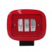 1pc 30W Red Rectangle Off-road Spotlight LED Spotlight Boat for SUV Off-Road Vehicles Boat Motorcycle