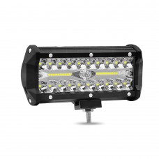 1pc 7" 120W Off-Road Roof Light LED Work Light Flood Light for Truck SUV Boat Crane Forklift