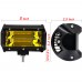 1pc 5" 72W Yellow Light Off-Road Spotlight LED Work Light for Truck SUV Vehicles Boats Lighting 