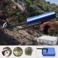 AKS Long Range Gold Metal Detector Gems Diamond Finder Blue w/ Six Antennas Aluminum Carry Case 